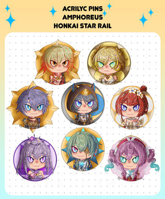 Honkai Star Rail Amphoremus Pins (2025)