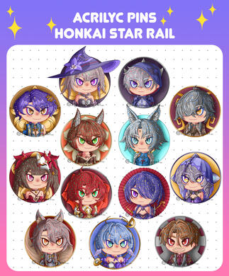 Honkai Star Rail Pins (2025)