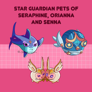 Star Guardian pets from League of Legends (2023)