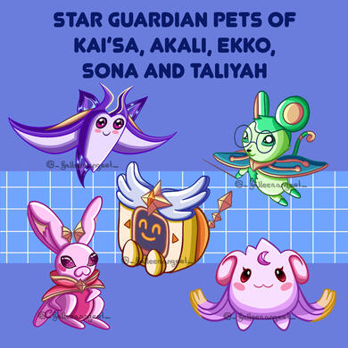 Star Guardian pets from League of Legends (2023)