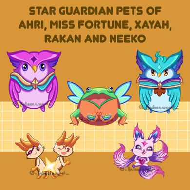 Star Guardian pets from League of Legends (2023)