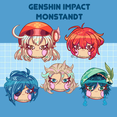 Characters of Monstandt from Genshin Impact (2023)