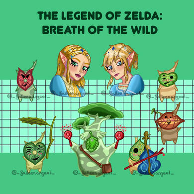 Characters from The Legend of Zelda: Breath of the Wild (2023)